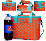 Frozen Food Insulated Cooler Bag Food Delivery, Sturdy Zipper, Foldable, Washable, Heavy Duty, Stands Upright, Completel