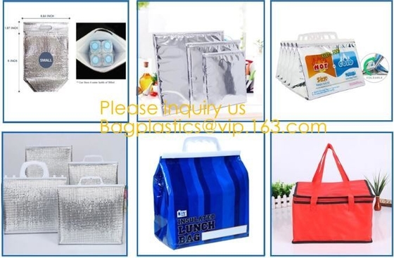 epe foam cooler bag lunch insulated beer aluminium foil wine reusable non woven cooler bag,Environmental DuPont Paper Al