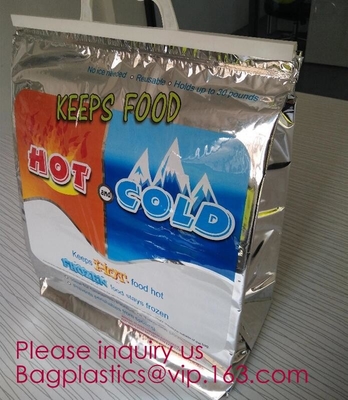 Manufacturer customized portable student instant bag aluminum foil thermal insulation small round food delivery cooler b