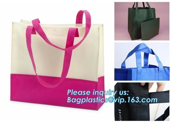 Custom Promotional wine shopping tote fabric polypropylene laminated pp non woven bag, recyclable red cheap non woven ba