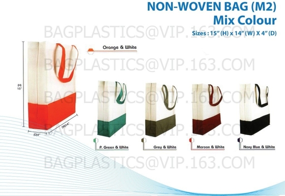 Eco lamination Non Woven Bag , Promotional Custom Laminated PP Non Woven Tote Shopping Bag, Textile Summer Shopping Non