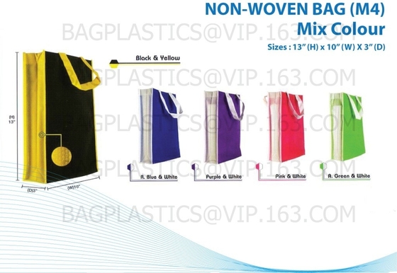 Eco lamination Non Woven Bag , Promotional Custom Laminated PP Non Woven Tote Shopping Bag, Textile Summer Shopping Non