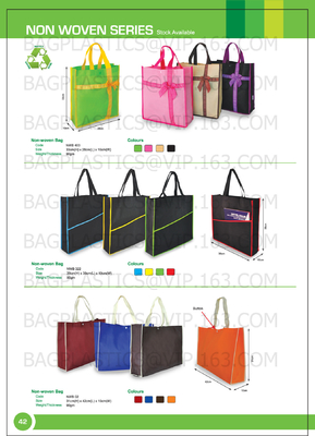 Wholesale recycle hand bag non woven bag, Custom colorful tote shopping non woven bag, Good quality Low price Grocery sh