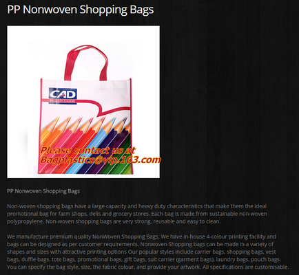 Wholesale recycle hand bag non woven bag, Custom colorful tote shopping non woven bag, Good quality Low price Grocery sh