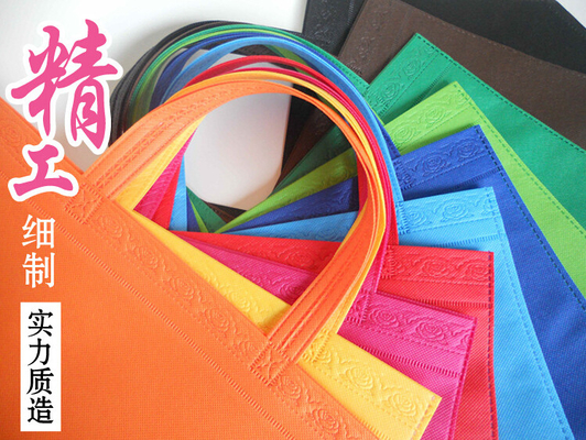 Wholesale recycle hand bag non woven bag, Custom colorful tote shopping non woven bag, Good quality Low price Grocery sh
