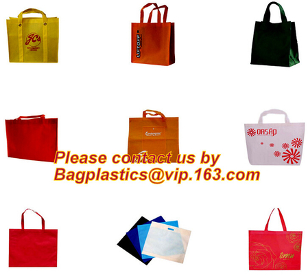 Wholesale price promotional customized recycled plain tote shopping non woven bag, Garment bag Drawstring bag PP Woven B