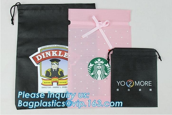 non woven drawstring bags, non woven backpack, Eco Non-woven Fabric. (40gsm-120gsm);  Laminated Non-woven (55gsm-160gsm)