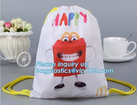 Fast Delivery Custom Printed Your Own Brand Laminated Non Woven Bag, round bottom PP laminated bopp laminated non woven