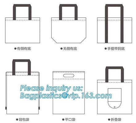 Promotional Customized Nonwoven Recycle PP Non Woven Bag, Promotional Gift Foldable Printed Garment Cheap Tote Fabric Re