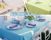 PEVA Flannel backed Tablecloth flow-casting film Odorless and Environmentally Friendly Tablecloth Oblong Rectangle