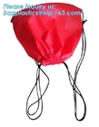 Wholesale Promotion Portable Gift Small Non Woven Drawstring Bag， Non woven drawstring pocket shoes bag , Clothes bag ,f