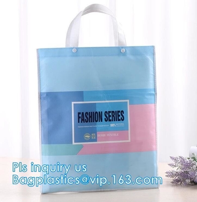 Custom Picture Printing Recycle Laminated Promotional Shopping Pp Non Woven Bag, Fashion Laser Non Woven Bag with Custom