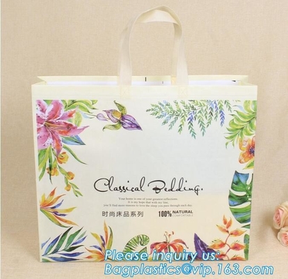 Fashional hot sale reusable tnt tnt laminated non woven bag, Eco friendly promotional custom reusable brand non woven ba