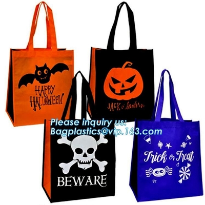 Halloween All Hallow holidays promotional Factory Price High Quality Laminated PP non woven bag laminated, bagplastics