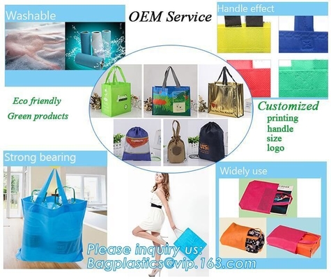 Eco friendly custom slogan laminated pp non woven bag with private logo, Home textile packaging non woven bag for bed sh