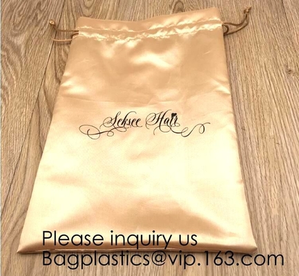 High Quality Gift Small Bag,Gift Shopping Bag,Super Soft White Black Rose Gold Silk Drawstring Bag,Graograin Satin Pouch