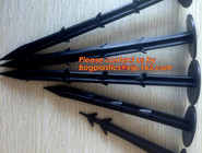 plastic nail, pins for ground cloth,garden nails,silt fence, plastic garden pegs ,ground nails,mulch pegs for gardening