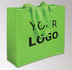 Promotional logo printed cheap reusable black pp woven shopping custom bags, PP Woven Bag Laminated Non Woven Shopping B