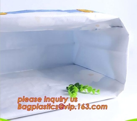 Recycle Ecological Custom Food Packing Ultrasonic polyprolylene Woven Tote Bags, handles promotional shopping bags avail