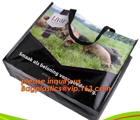 Wholesale eco reusable pp woven shopping bag with logo design,100% recyclable Ecological large capacity Durable fabric