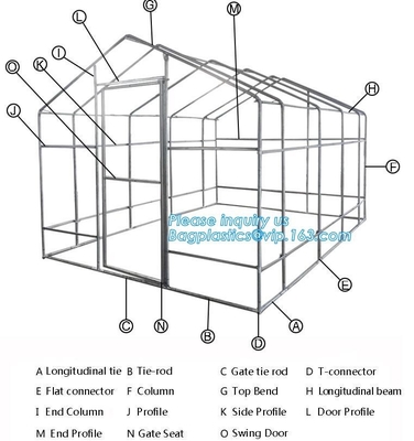 hdpe woven greenhouse film, plastic roof transparent cover for green house,Good services hot galvanized structure big wa