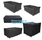 PATIO WEATHER PROTECTION 8 SEATER RECTANGULAR FURNITURE SET COVERS,HEAVY DUTY PATIO FURNITURE STACKING CHAIRS COVERS, EC