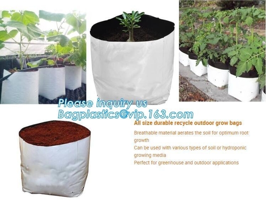 Polyethylene Durable Jumbo Tree Planter Bags, Heavy Duty Growing Bags,Effective UV Stabilized Black White Plastic Growin