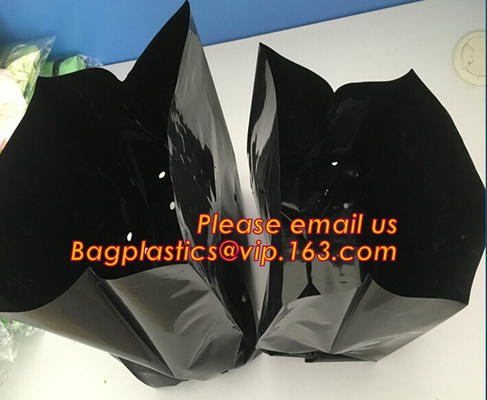 5gallon Plastic nursery bag for growing and seedling,polyethylene black grow bags plastic plant pot seeding nursery bags