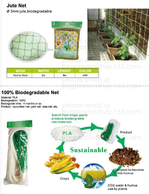 100% Biodegradable mulch, biological degradation processes, fruit box,flower pot,jute cloth,cultivating bag,jute net,net