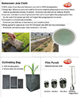 100% Biodegradable mulch, biological degradation processes, fruit box,flower pot,jute cloth,cultivating bag,jute net,net