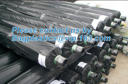 Perforated silver black mulch film for crop production,vegetable garden black / gray perforated mulch layer plastic mulc