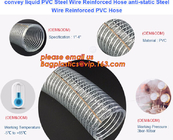 PVC suction hose, PVC Steel Wire Hose Soft Light and Long Usage Life Layflat Hose Steel Wire Reinforced Hose