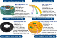 Transparent PVC Spiral Pipe Plastic Hose With Spring Steel Wire Reinforcement Fire Hose
