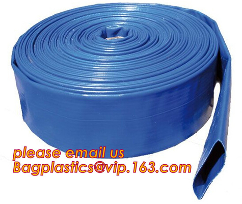 Swimming Pools, Reinforced PVC Discharge Hose, Heavy Duty Lay Flat Pool Drain Water Transferring