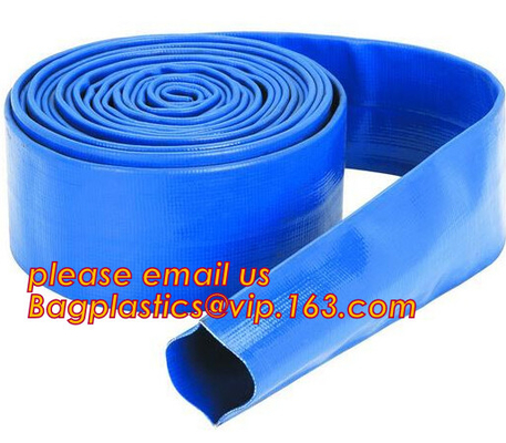 Swimming Pools, Reinforced PVC Discharge Hose, Heavy Duty Lay Flat Pool Drain Water Transferring