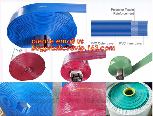 Swimming Pools, Reinforced PVC Discharge Hose, Heavy Duty Lay Flat Pool Drain Water Transferring