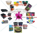 Plastic Flower Pots, Water Cans, Garden Growing Trays with Drain Holes, Microgreens Seed Tray, Hydroponic Trays, Nursery