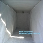 6Mil Drawstring White Waterproof Dumpster Container Liners, Recycled PE Dumpster Container Liners For Garbage Disposable