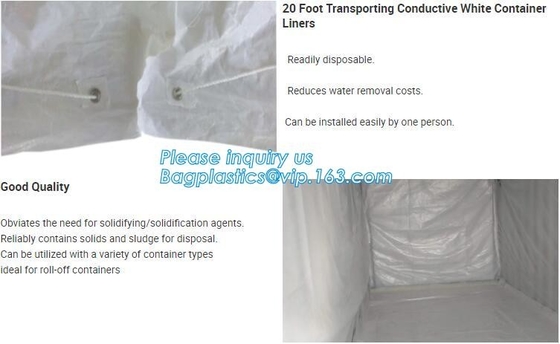 12Mill Open Top Dumpster Drawstring Container Liners,12Mil Reusable Open Top Drawstring Dumpster Container Liner, BAGEAS