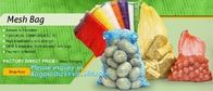 45x75, 50x80 Raschel mesh bags for vegetables,vegetables raschel net mesh bags for Russia Ukraine Poland Belarus Algeria