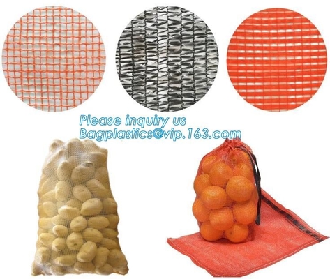 Factory directly sale pe raschel bag/PE raschel mesh bag for potato and onion,small raschel pe mesh bags for potato whol