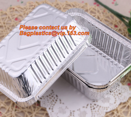 food container aluminum foil baking tray,lubricated foil containers aluminium foil tray manufacture for lunch food packi