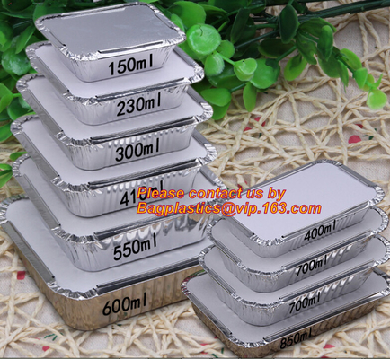 food container aluminum foil baking tray,lubricated foil containers aluminium foil tray manufacture for lunch food packi