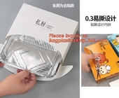 OEM Logo aluminium foil for food packing, disposable small foil tray, small aluminium foil container,Food grade aluminum