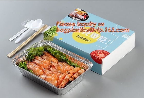 Disposable Square Small Aluminium Foil Bake Pan With Clear Dome Lid,barbecue tray,high quality aluminum foil barbecue tr