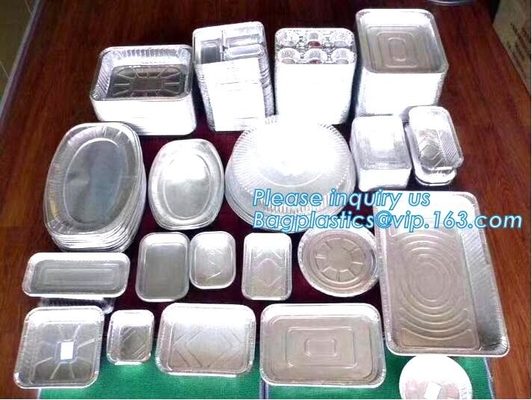 Popular household kitchen food packing aluminum foil container/pan/tray,Disposable Aluminium Foil Containers for Food Pa