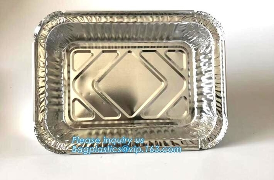 Manufacturer low price food waterproof food aluminium foil cake containers,Disposable to go Aluminum Foil Sealing Food C