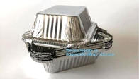 Manufacturer low price food waterproof food aluminium foil cake containers,Disposable to go Aluminum Foil Sealing Food C