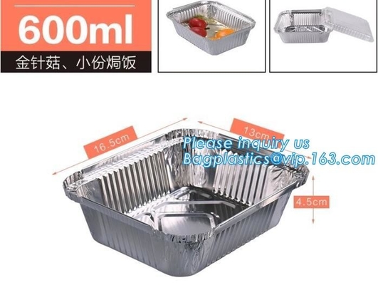 Airline Aluminum Tray Smooth-Wall Foil Food Containers With Lids Airline Catering,Catering disposable takeaway fast food