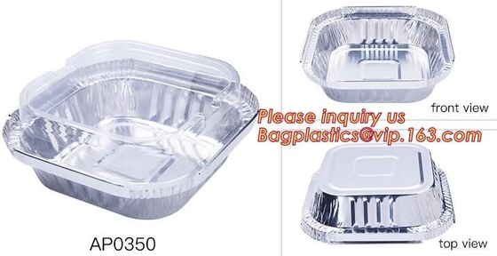 OEM Disposable kitchen use Aluminum Foil Container,Easy opening and simple Disposal Aluminium Foil Container BAGEASE PAC